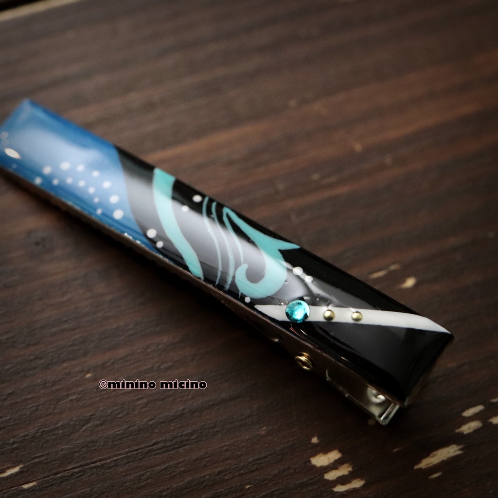 和風アートクリップ❀波
