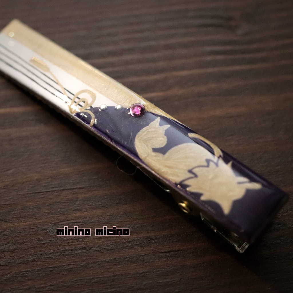 和風アートクリップ❀長狼