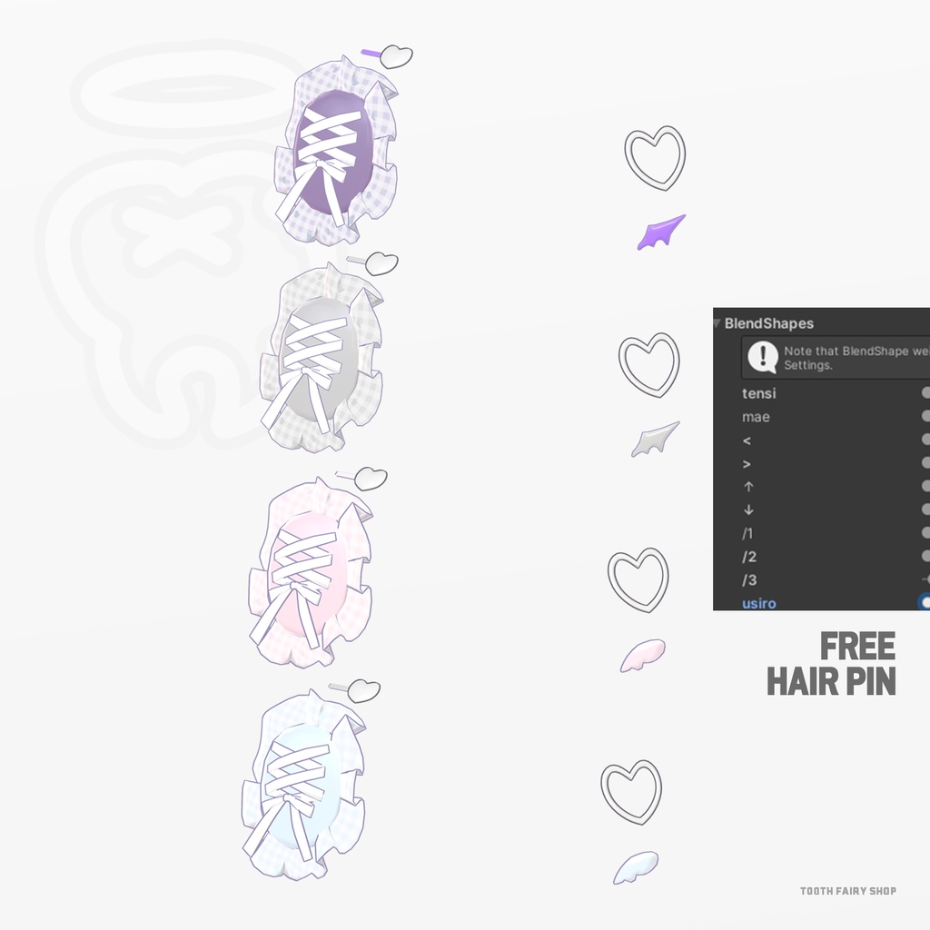 【無料】TOOTHFAIRY free hair pin