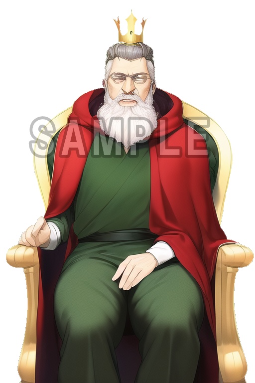 ー立ち絵素材ー 王様 02