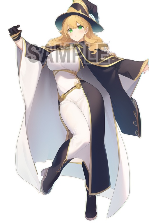 ー立ち絵素材ー 魔法使い女 03