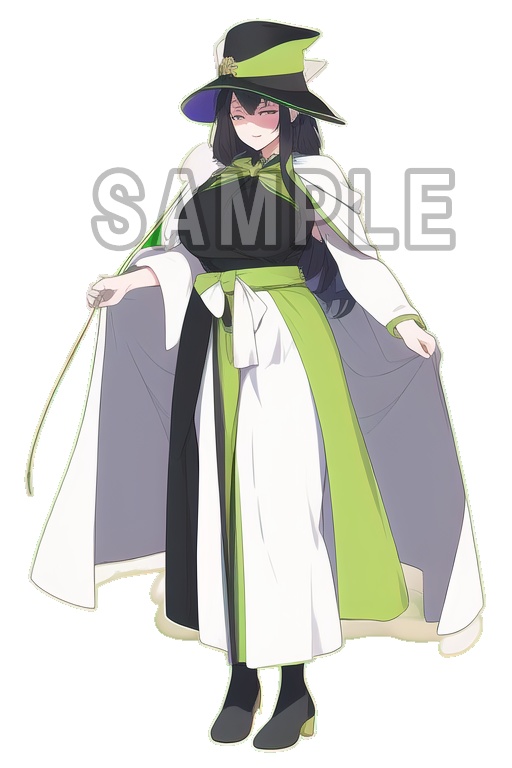 ー立ち絵素材ー 魔法使い女 03