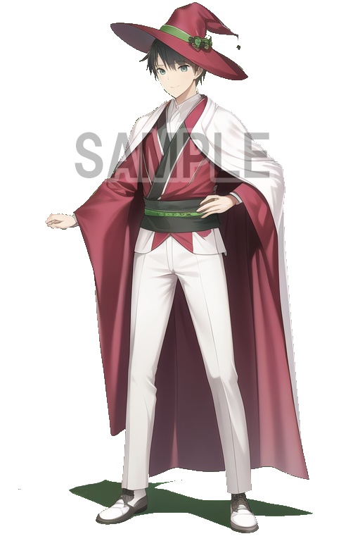 ー立ち絵素材ー 魔法使い男 04