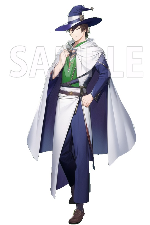 ー立ち絵素材ー 魔法使い男 04