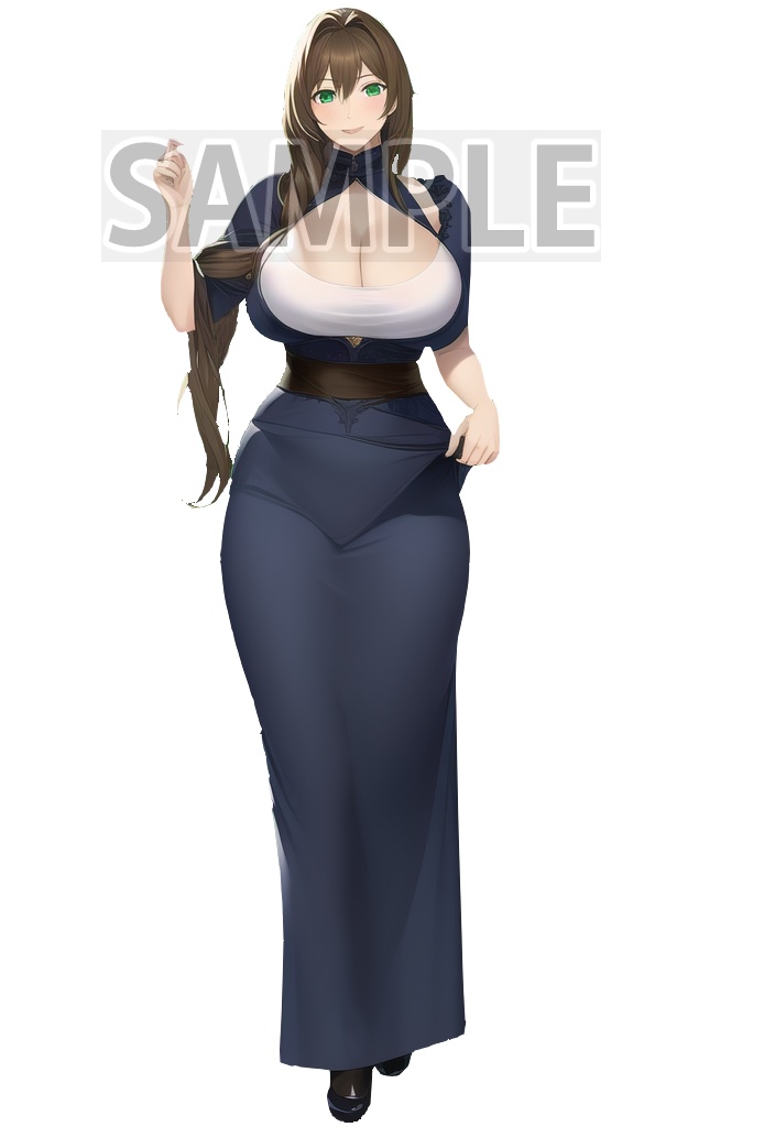 ー立ち絵素材ー 受付嬢・看板娘 07