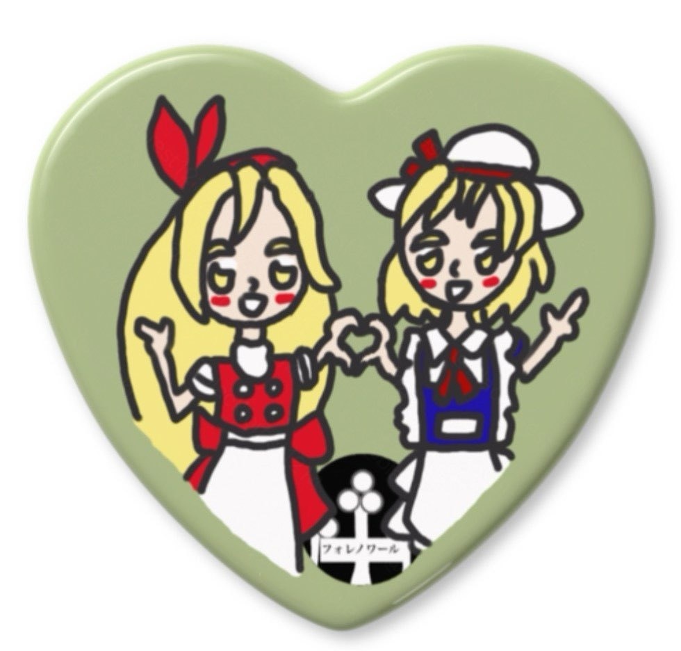 東方旧作&秘封ハート缶バッジ