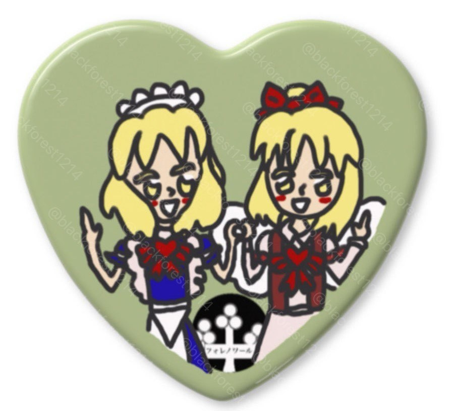 東方旧作&秘封ハート缶バッジ