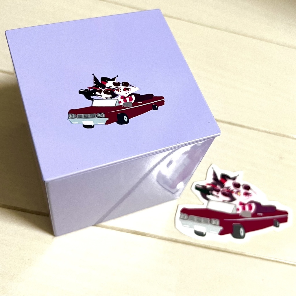 【HazbinHotel】キューブ缶&ステッカー