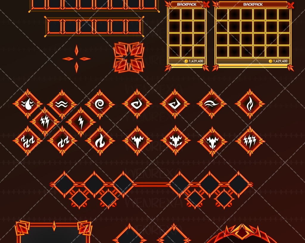 Assets UI インターフェイスアニメ RPG & Interface Anime RPG