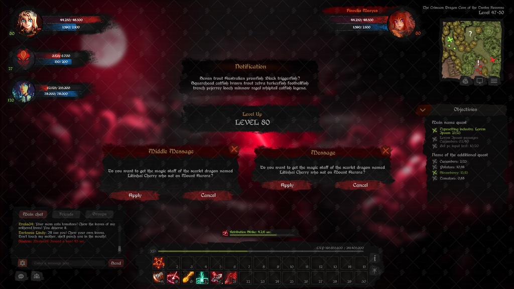 Anime UI MMORPG Dark Templar