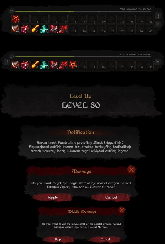 Anime UI MMORPG Dark Templar