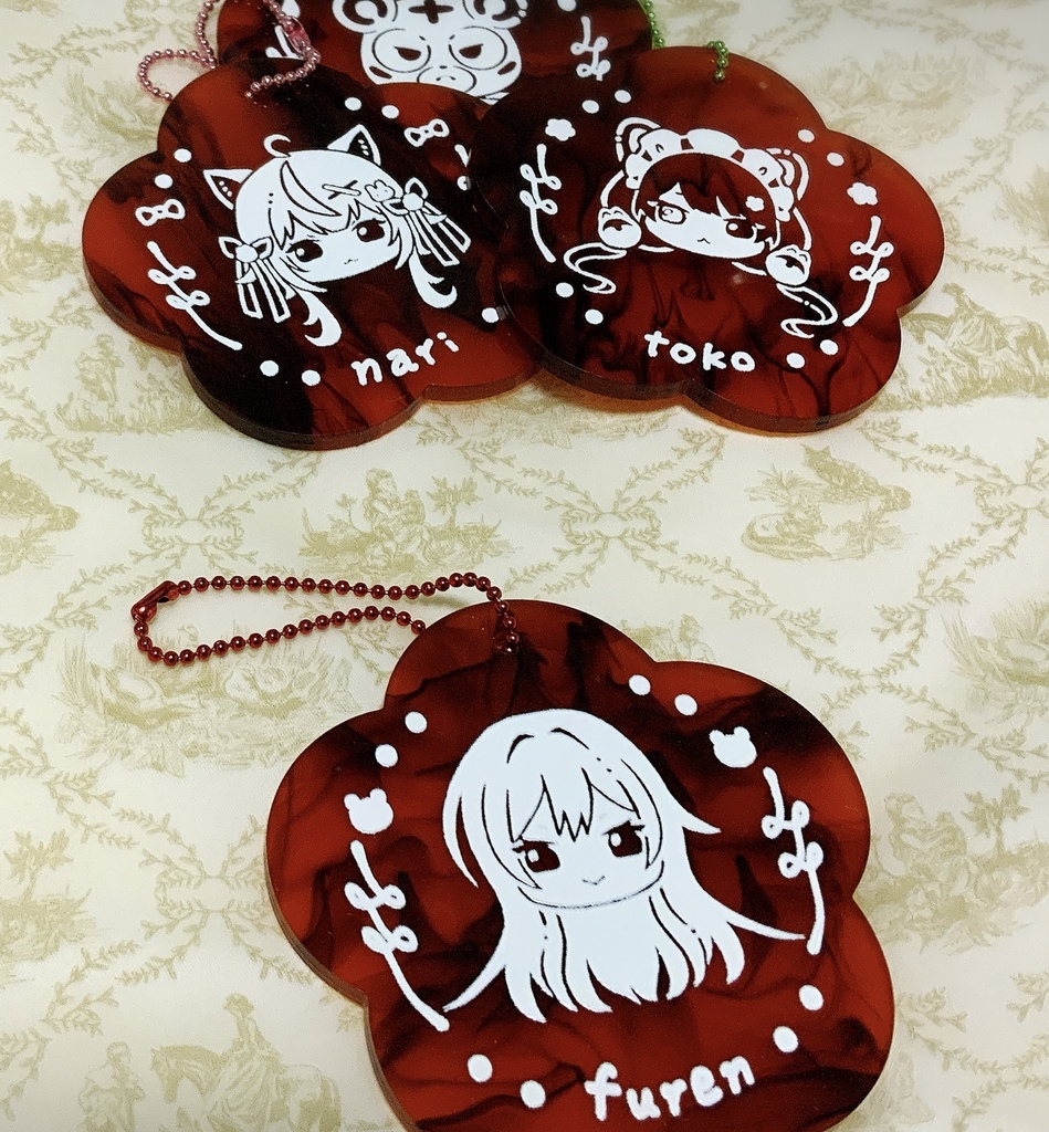 べっ甲アクリルキーホルダー【にじそ09】