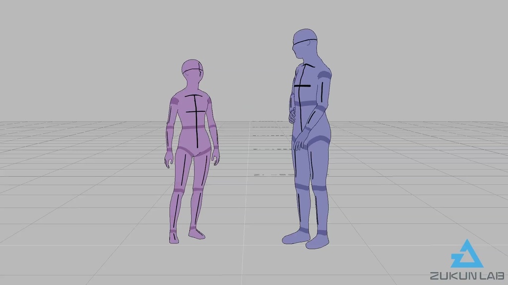 \『勉強させてください!』価格 /【#33】会話しながら立っている人③(若者/男女/2人組)【モブ用モーション】