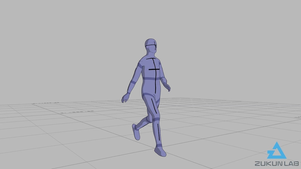 【#47】早歩きする人③(若者/男性)【モブ用モーション】