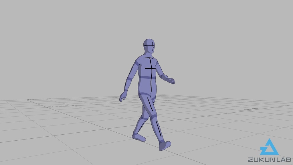 【#47】早歩きする人③(若者/男性)【モブ用モーション】