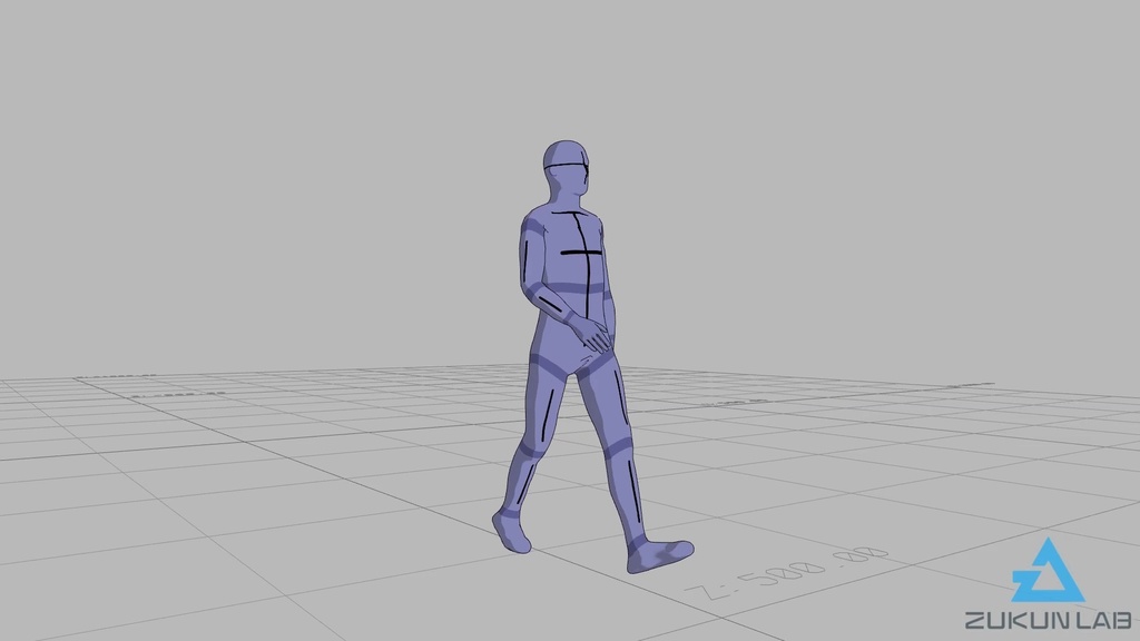 【#48】早歩きする人④(若者/男性)【モブ用モーション】