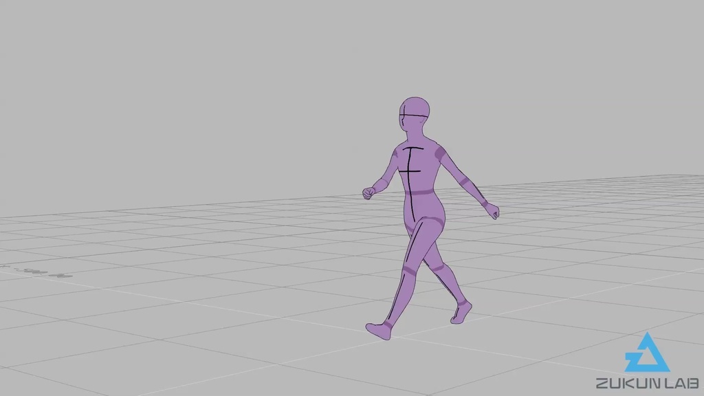 \『勉強させてください!』価格 /【#45】早歩きする人①(若者/女性)【モブ用モーション】