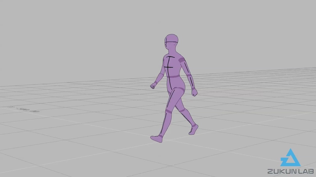 \『勉強させてください!』価格/【#46】早歩きする人②(若者/女性)【モブ用モーション】