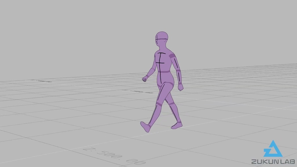 \『勉強させてください!』価格/【#46】早歩きする人②(若者/女性)【モブ用モーション】