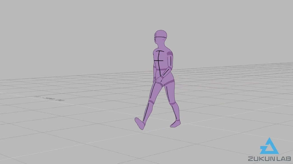 \『勉強させてください!』価格/【#46】早歩きする人②(若者/女性)【モブ用モーション】