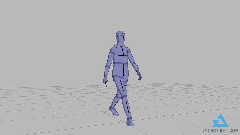 【#51】スマホを持ちながら歩いている人③(若者/男性)【モブ用モーション】