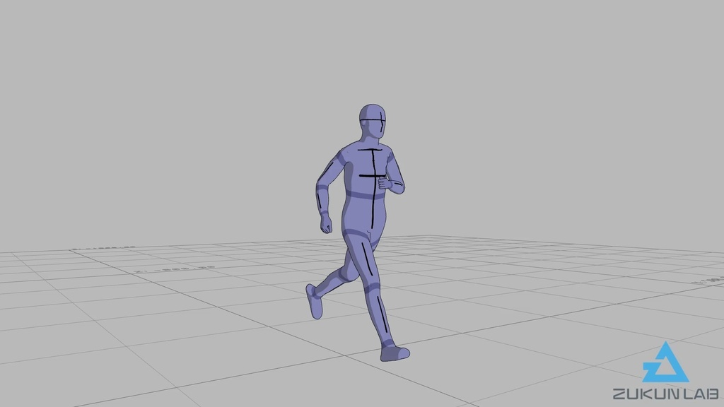 【#62】走っている人③(若者/男性)【モブ用モーション】