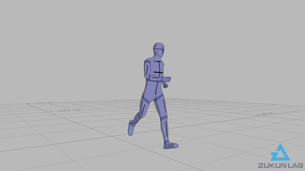 【#62】走っている人③(若者/男性)【モブ用モーション】