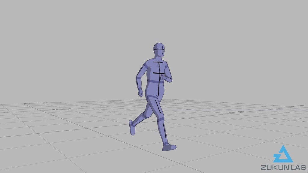 【#62】走っている人③(若者/男性)【モブ用モーション】