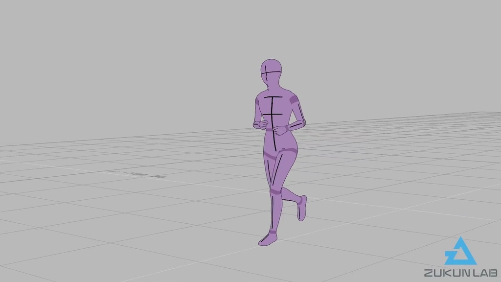 \『勉強させてください!』価格 /【#61】走っている人②(若者/女性)【モブ用モーション】