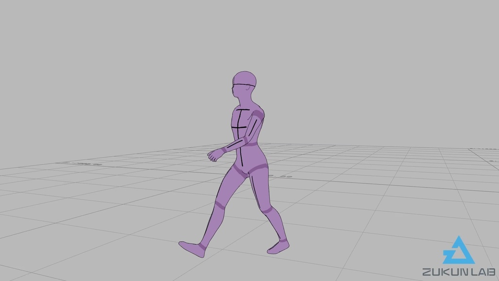 【#68】立ち上がって歩いていく人⑤(若者/女性/右前)【モブ用モーション】