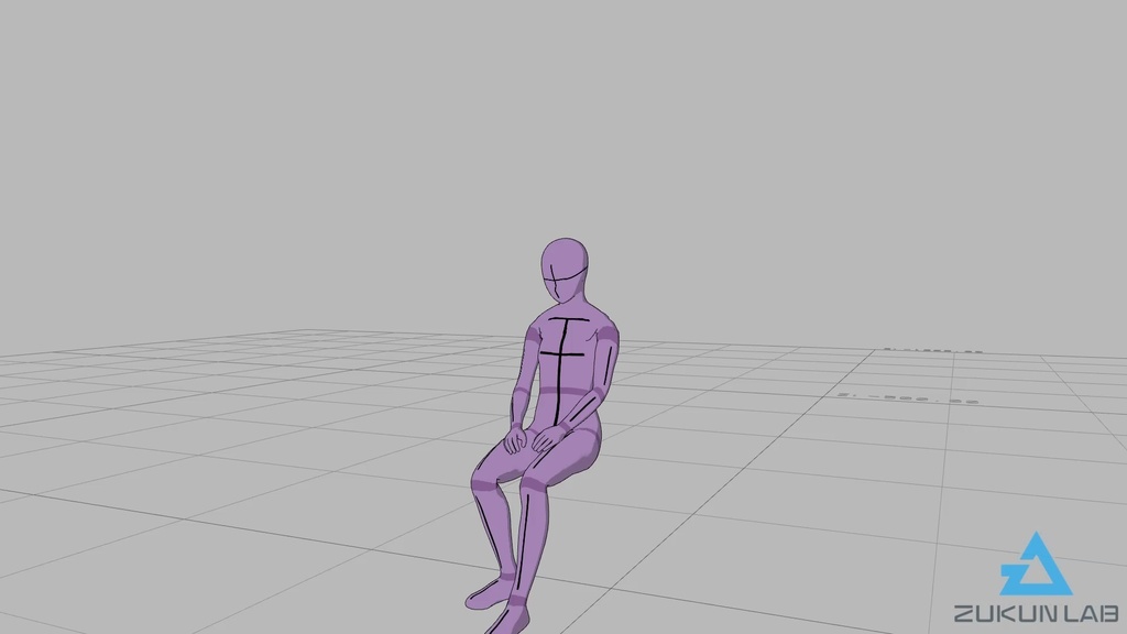 【#68】立ち上がって歩いていく人⑤(若者/女性/右前)【モブ用モーション】