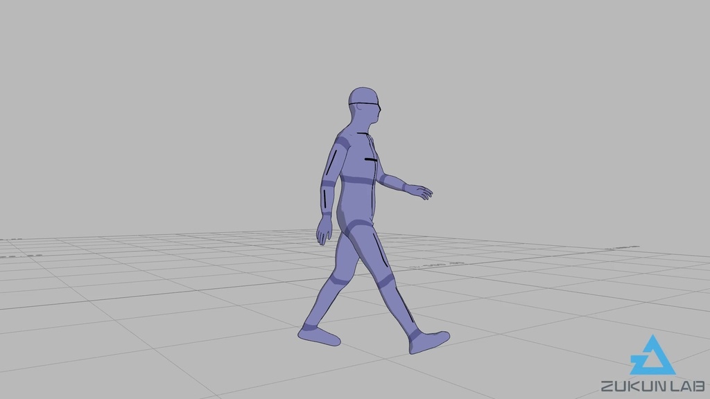 【#69】立ち上がって歩いていく人⑥(若者/男性/左前)【モブ用モーション】