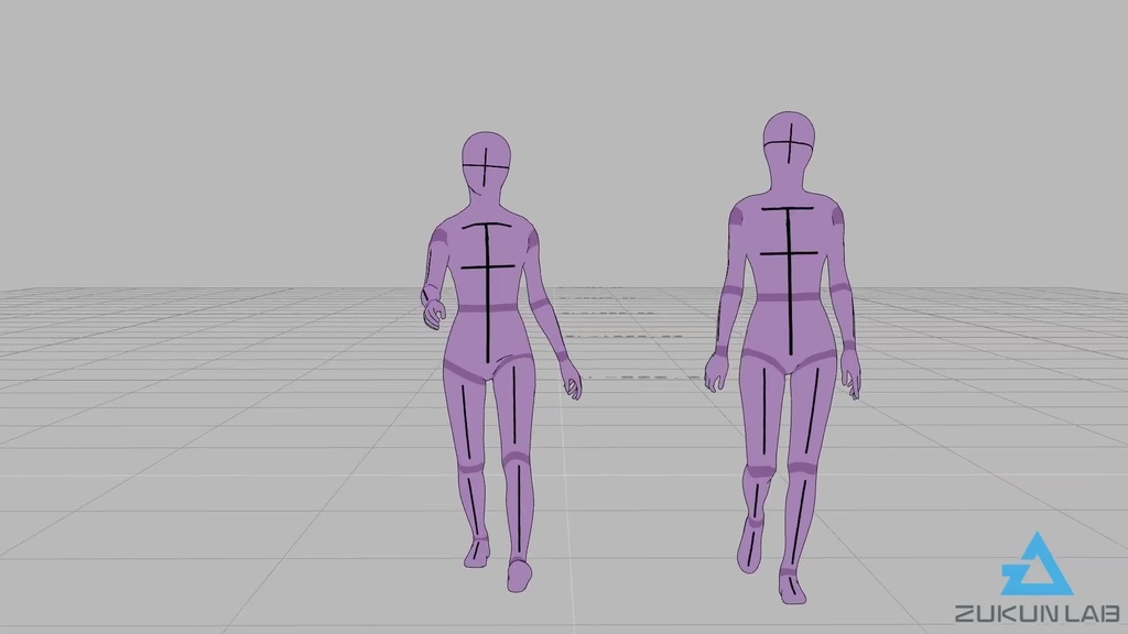 \『勉強させてください!』価格 /【#70】会話しながら立ち上がって歩いていく人①(若者/女性/2人組/正面)【モブ用モーション】