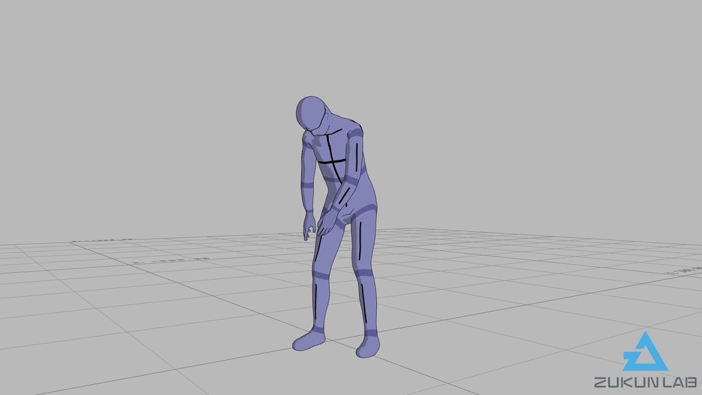 【#71】歩いてきてベンチに座る人①(若者/男性/正面/距離長)【モブ用モーション】