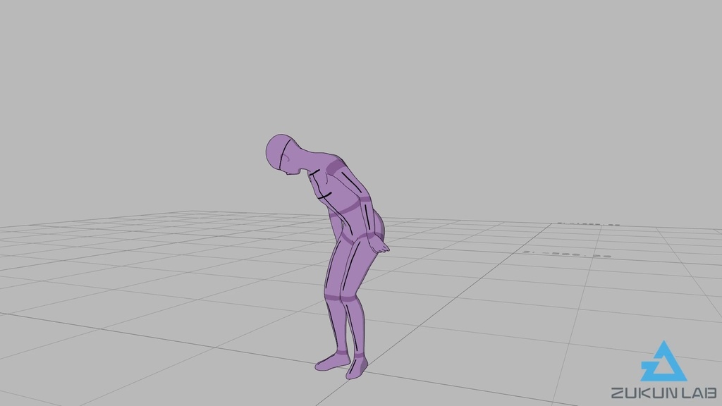 【#72】歩いてきてベンチに座る人②(若者/女性/正面/距離短)【モブ用モーション】