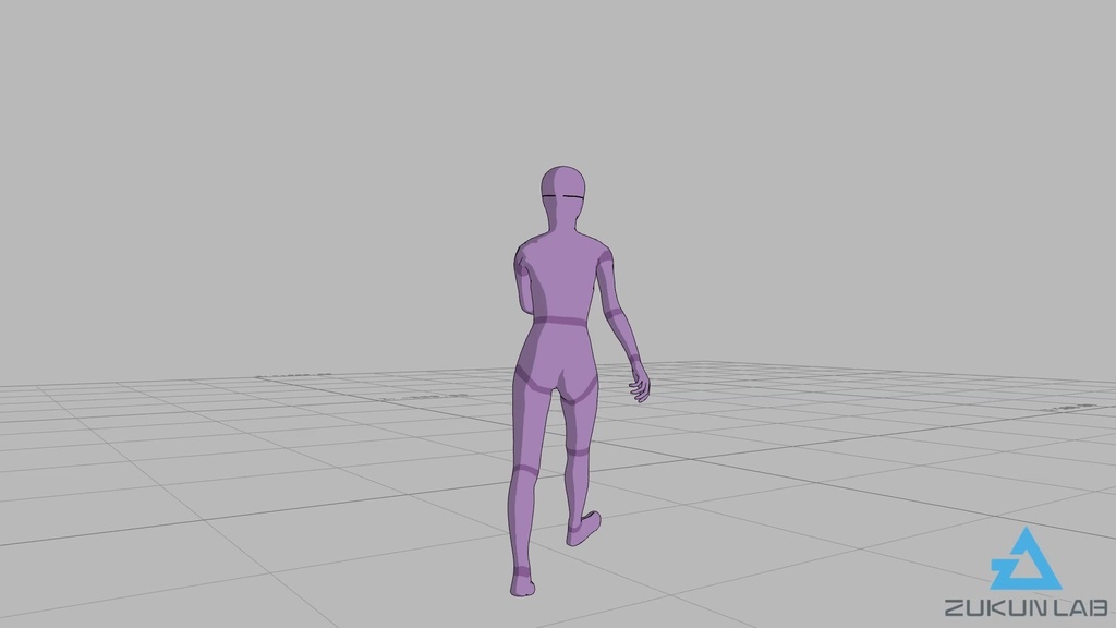 【#73】歩いてきてベンチに座る人③(若者/女性/右前)【モブ用モーション】