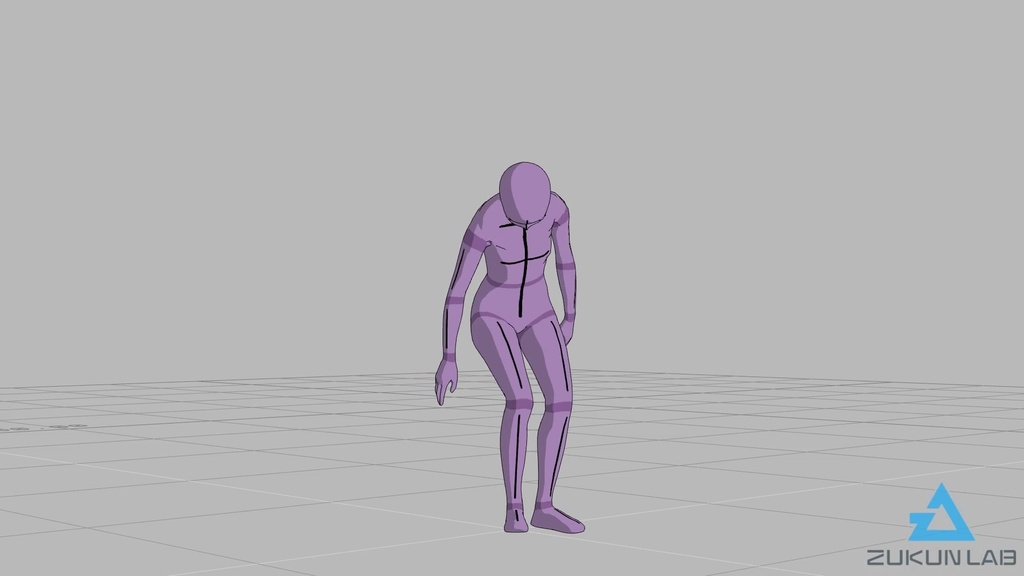 【#75】歩いてきてベンチに座る人⑤(若者/女性/右)【モブ用モーション】