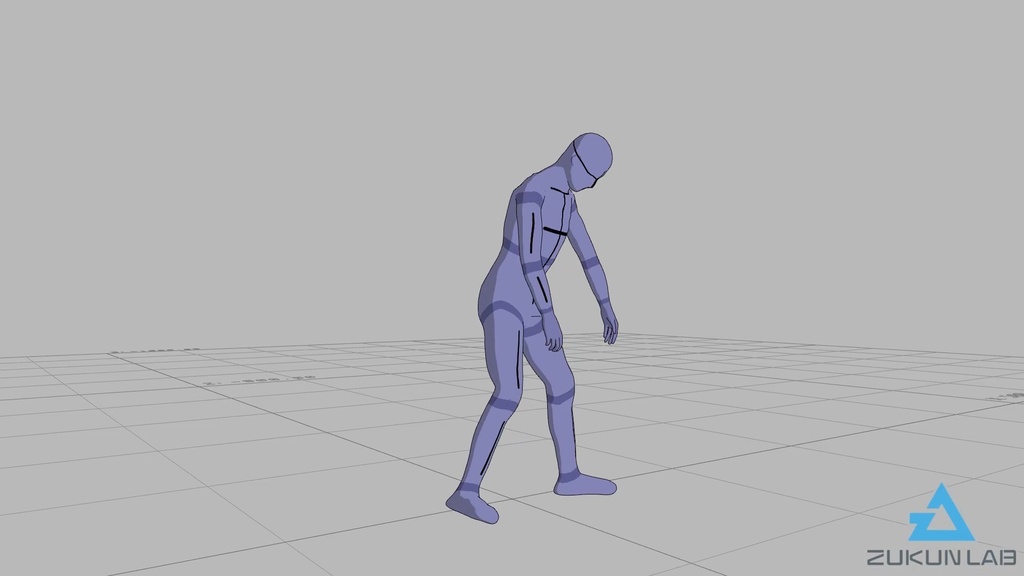 【#76】歩いてきてベンチに座る人⑥(若者/男性/左)【モブ用モーション】