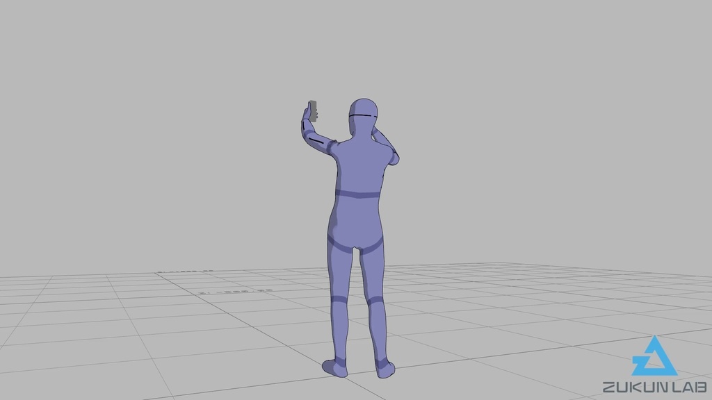 【#86】スマホで撮影する人③(若者/男性)【モブ用モーション】