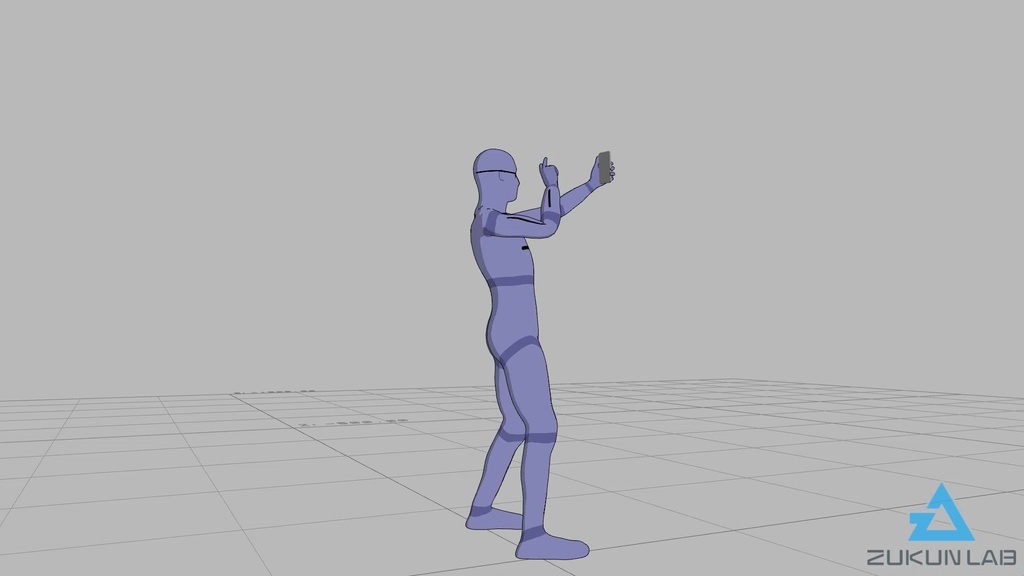 【#86】スマホで撮影する人③(若者/男性)【モブ用モーション】