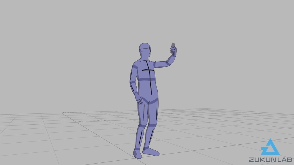 【#86】スマホで撮影する人③(若者/男性)【モブ用モーション】