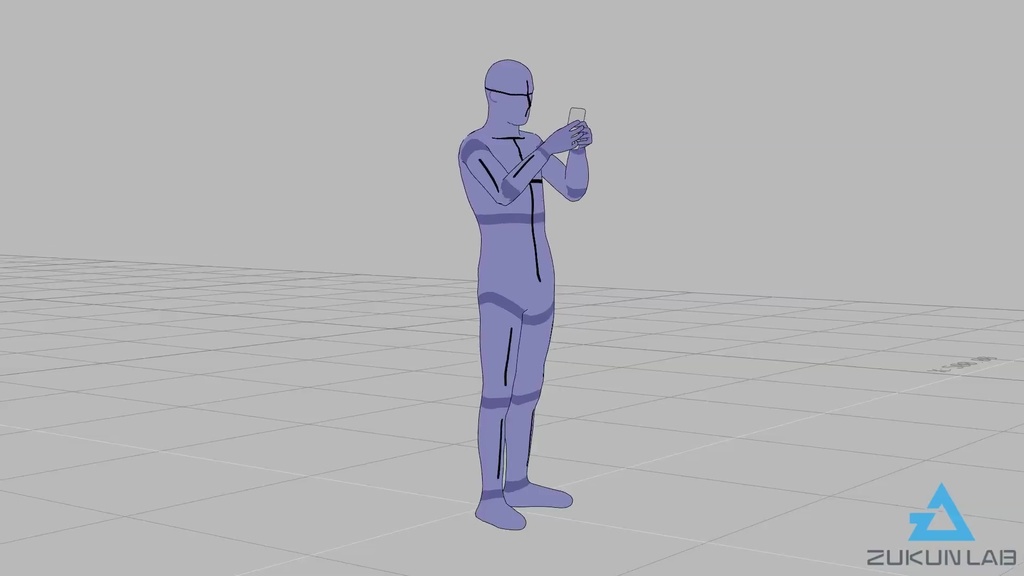 \『勉強させてください!』価格 /【#87】スマホで撮影する人④(若者/男性)【モブ用モーション】