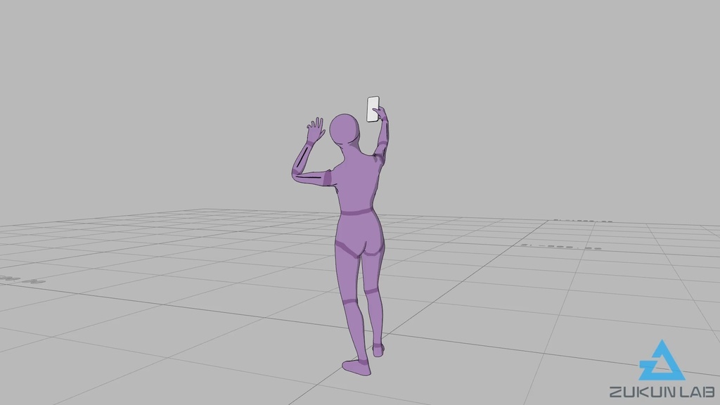 【#84】スマホで撮影する人①(若者/女性)【モブ用モーション】