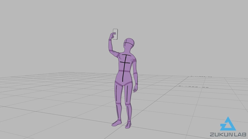 【#84】スマホで撮影する人①(若者/女性)【モブ用モーション】