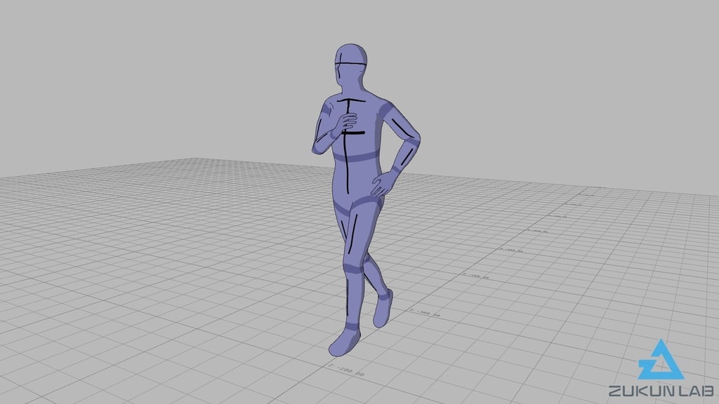 【#93】ジョギングしている人(男性)【モブ用モーション】