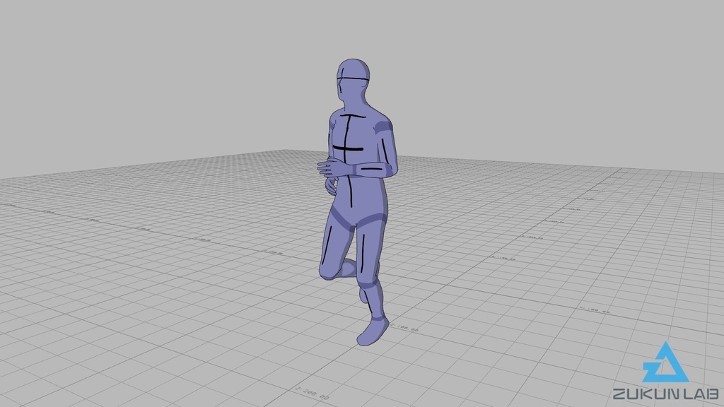 【#93】ジョギングしている人(男性)【モブ用モーション】