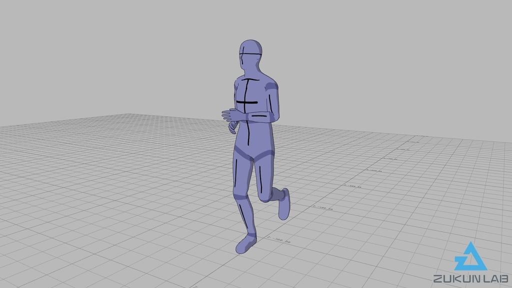 【#93】ジョギングしている人(男性)【モブ用モーション】