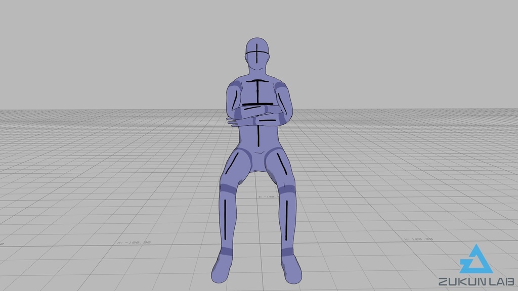 座っている人(男性)【モブ用ポーズ集】