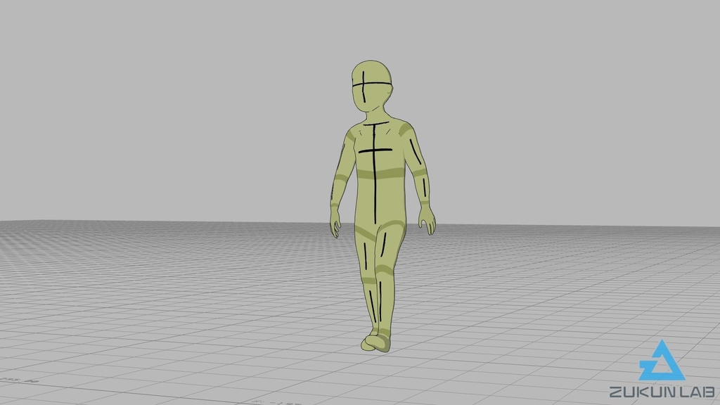 【#108】歩いている人⑥(子供/女の子)【モブ用モーション】