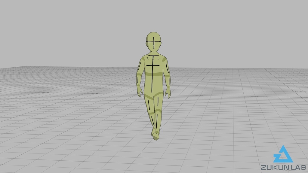 【#109】歩いている人⑦(子供/女の子)【モブ用モーション】